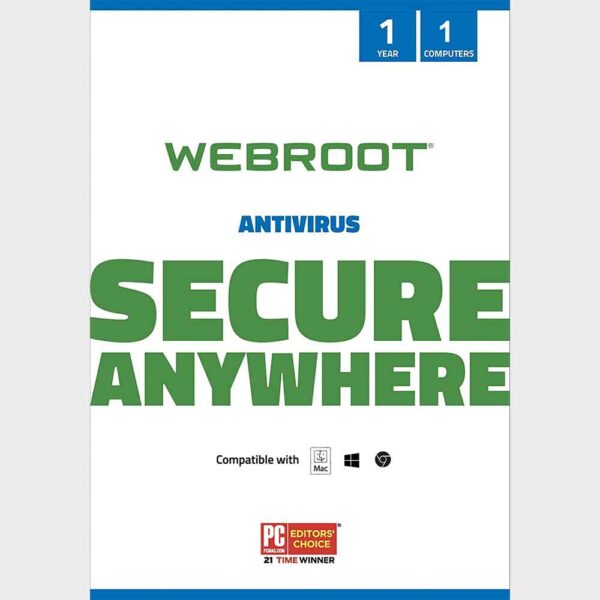 Webroot Secureanywhere Antivirus For 1 Device / 1 Year