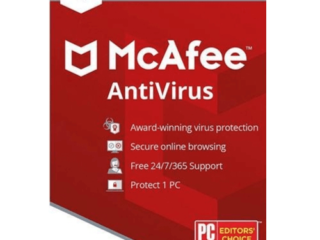 McAfee AntiVirus – 1-Year / 1-PC
